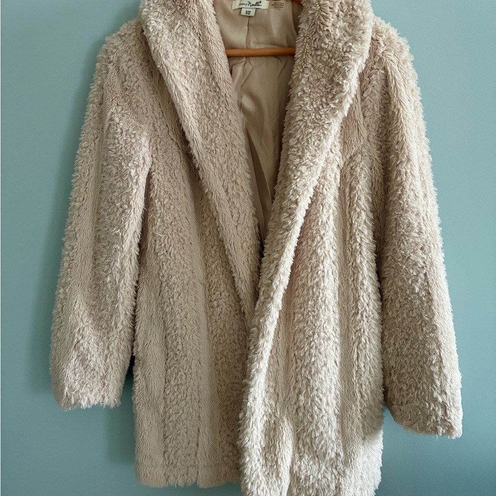 Simply Noelle Beige Teddy Jacket- S/M